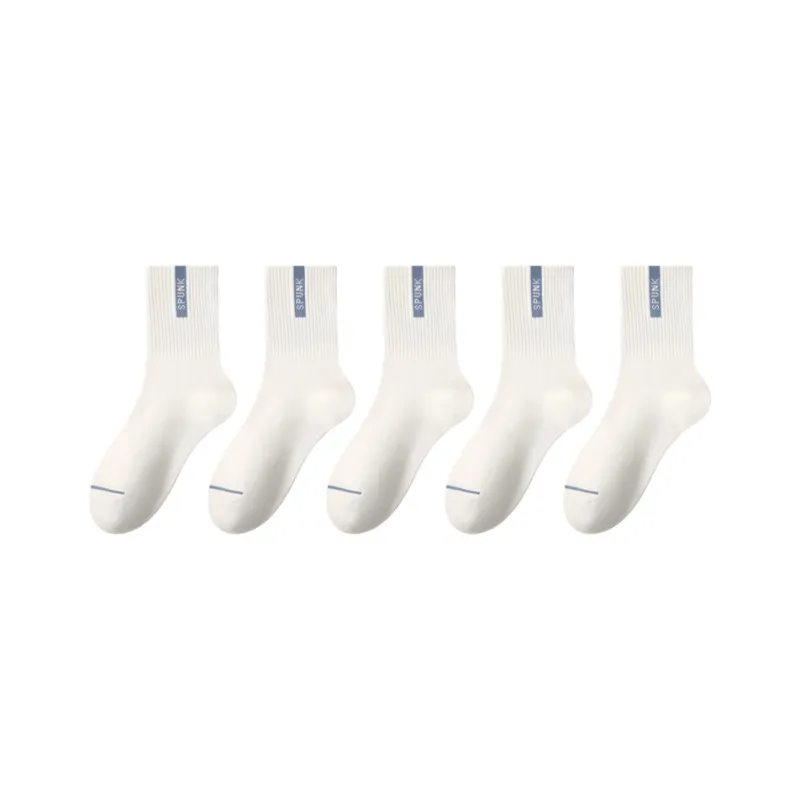 PLANDOO Mid Calf Socks Unisex 5 Pack-23