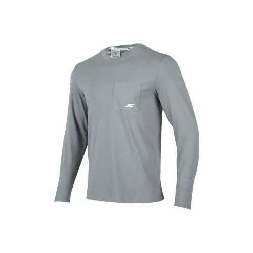 Skechers T-Shirts Men Envelope Gray