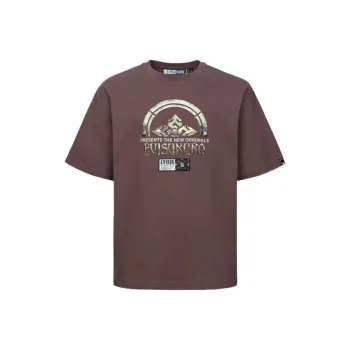 EVISU T Shirts Men Burgundy