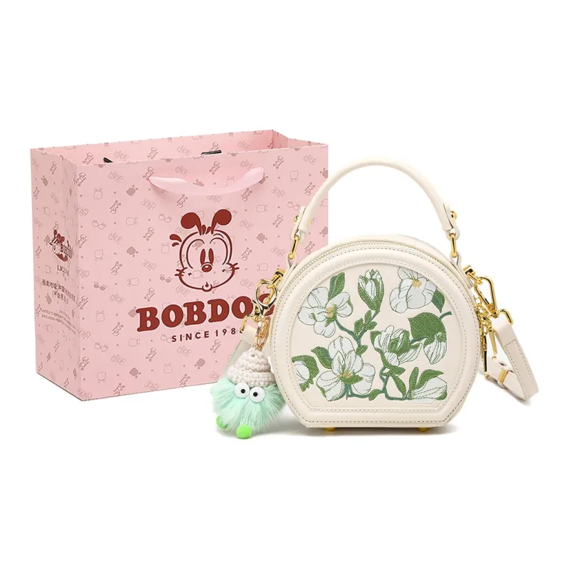 BOBDOG PU Shoulder Bag Crossbody Bag Handbag Small Size Women's Ecru-0