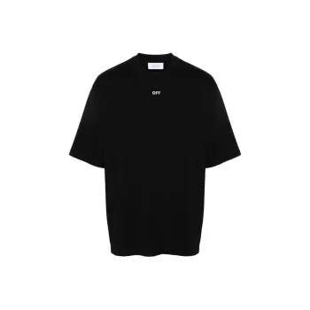 OFF WHITE Arrows embroidery Cotton T shirt