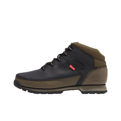 Timberland Euro Sprint Anti Slip Wear Resistant Mid Top Hiking Shoes Men's Green