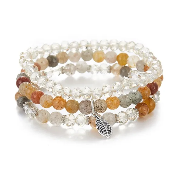Inkopper Faux Crystal Bracelets Unisex-7