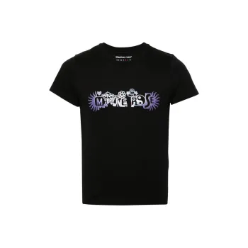 Martine Rose Shrunken Logo Printed T Shirt