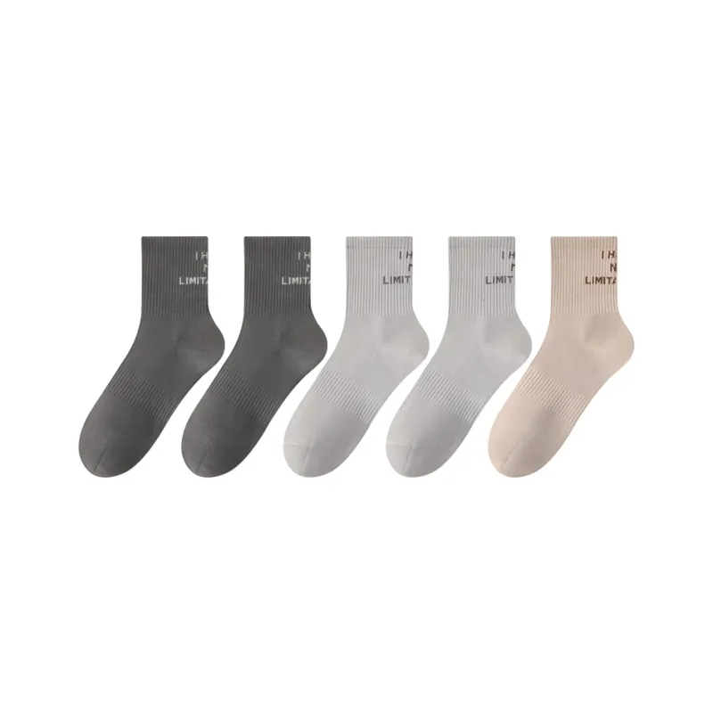 PLANDOO Mid Calf Socks Unisex 5 Pack-15