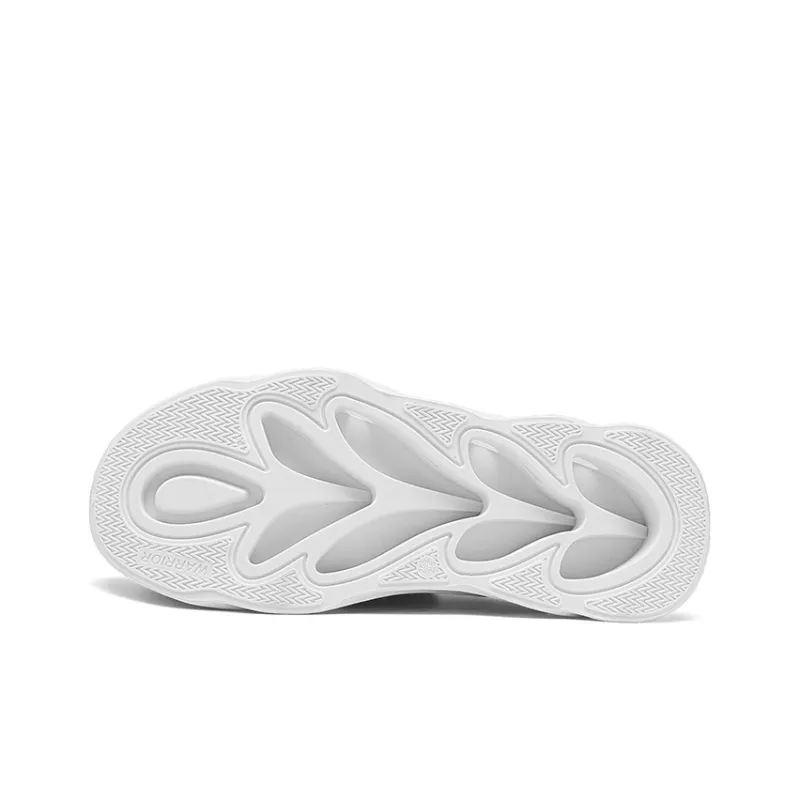 Warrior Anti Slip And Wear Resistant Breathable Low Top Casual Running Shoes Men's White-4