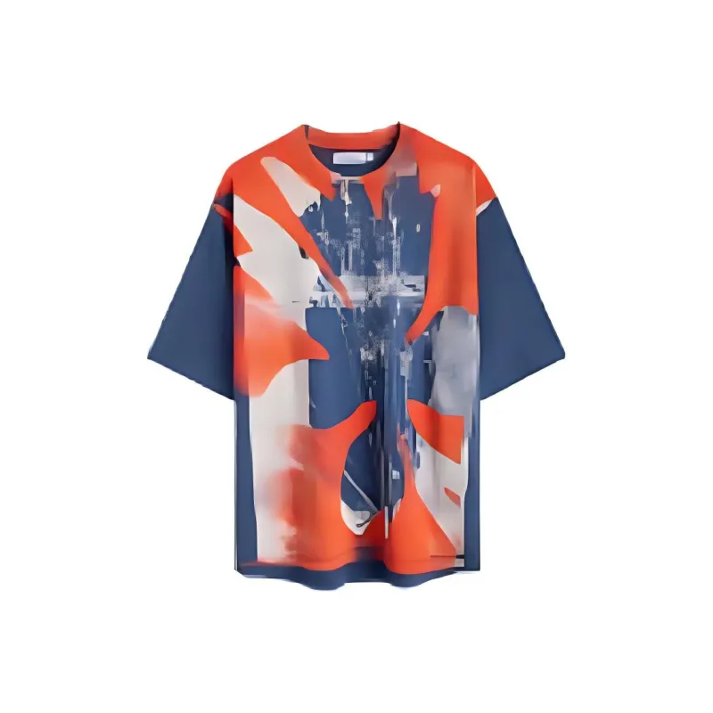 Calvin Klein T Shirts Men Sparrow Blue CFA-0