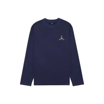 LI NING 1990 Commuter Series T Shirts Men Dark Ship Blue