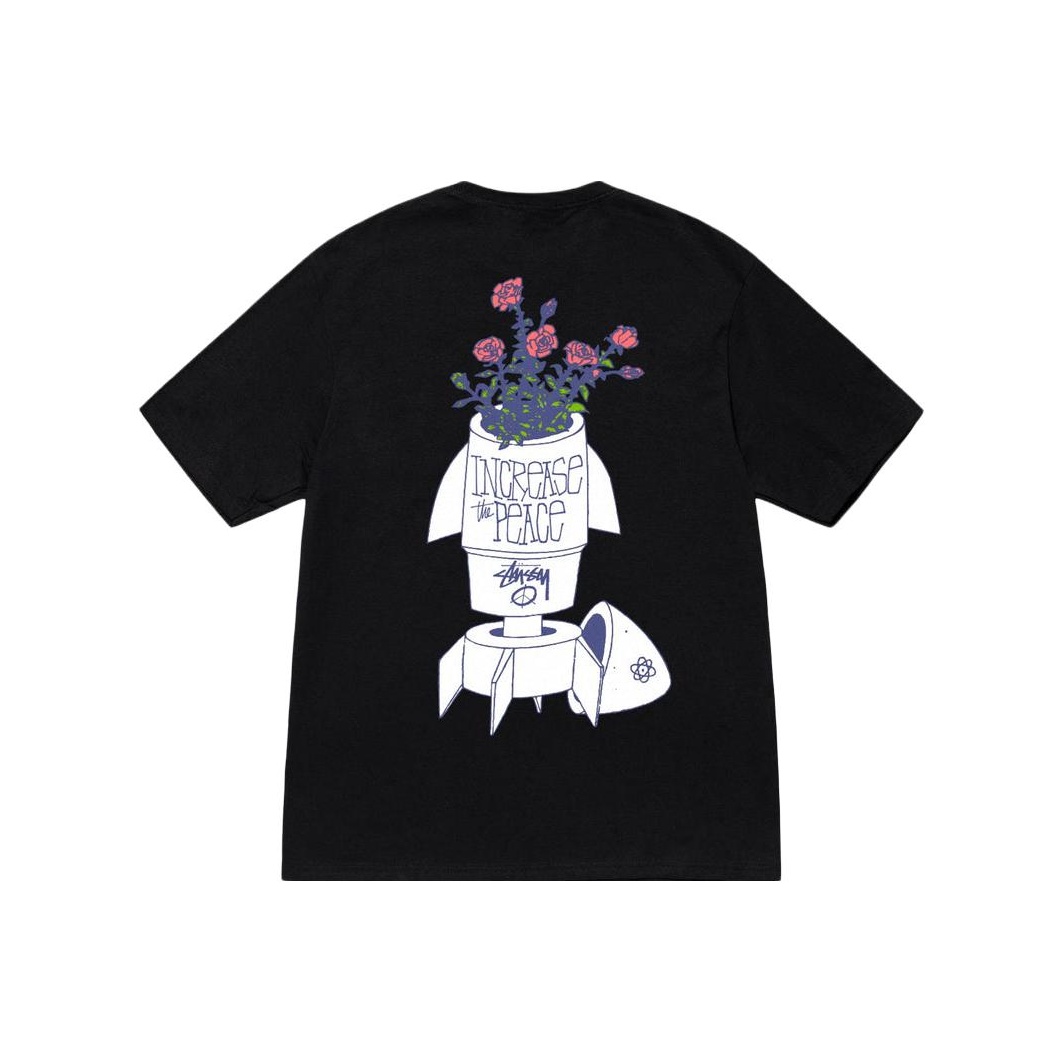 Stussy Flower Bomb Tee Black XL - POIZON