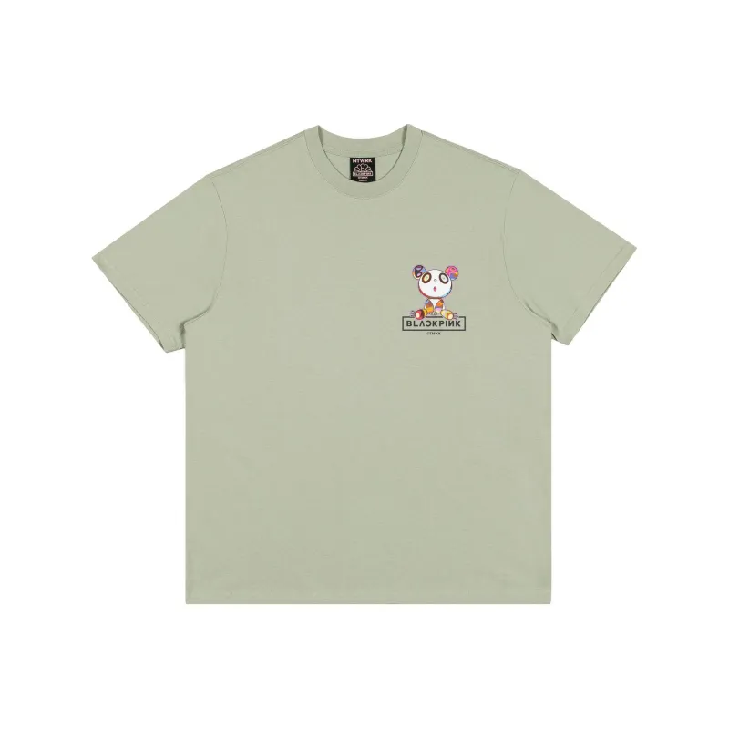 BLACKPINK X TAKASHI MURAKAMI Regular T Shirt Unisex Light Green-0