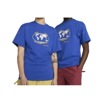 Nike Drop Shoulder Sleeve T Shirt Unisex Blue
