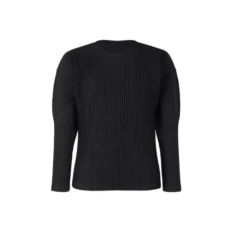 ISSEY MIYAKE Plissé Effect Crewneck T Shirt-0