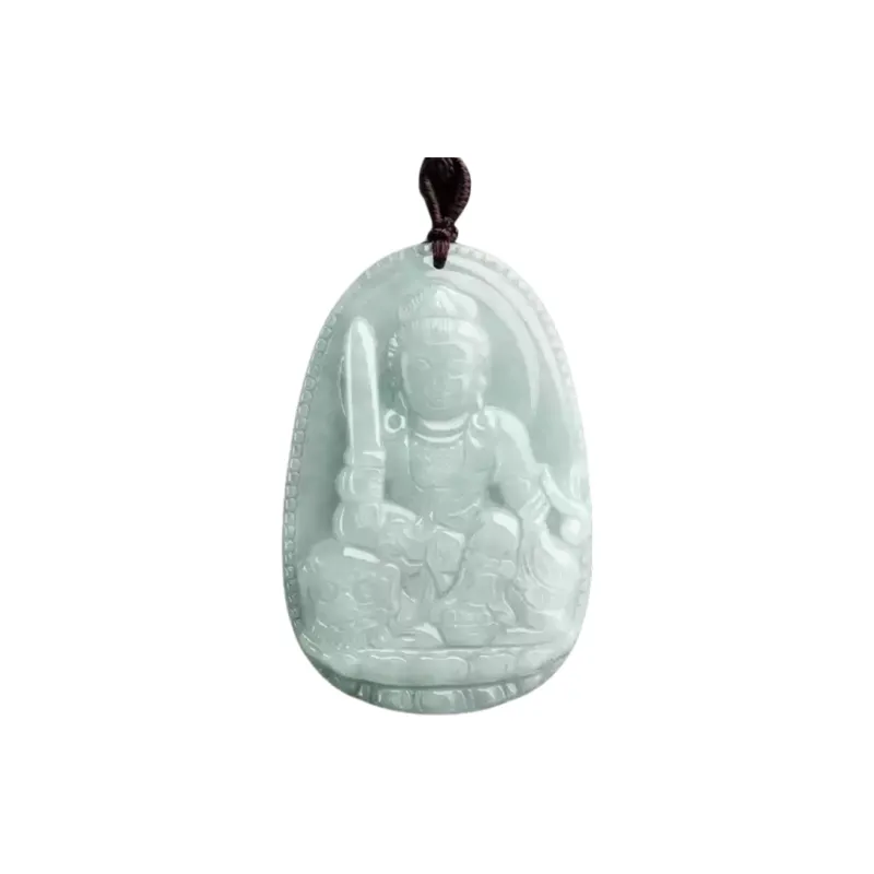 MY WORLD BEGINS AND ENDS WITH YOU Bean Type Jadeite Necklaces Unisex-7