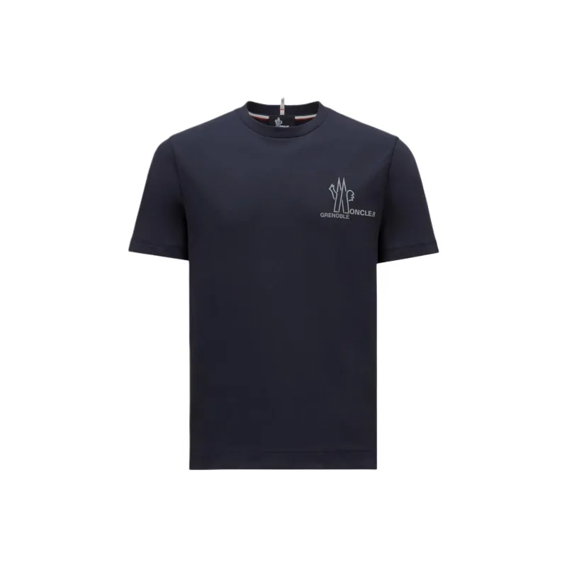 Moncler Grenoble Series T Shirt Men's Dark Blue-0