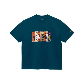 New Era T Shirt Unisex Peacock Blue
