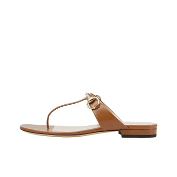 GUCCI Flip Flops Women's Light Brown