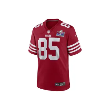 Nike George Kittle San Francisco 49ers Super Bowl LVIII T Shirt Men's Red