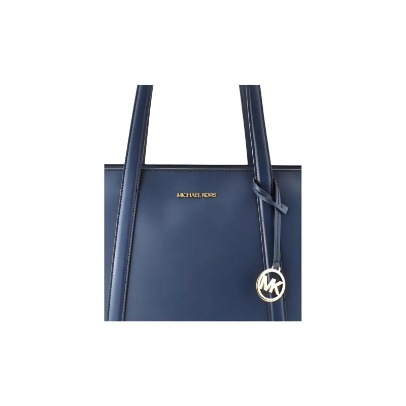 MICHAEL KORS Synthetic Leather Tote Bag, Shopping Bag, Shoulder Bag Regular Women's Marine Blue-3