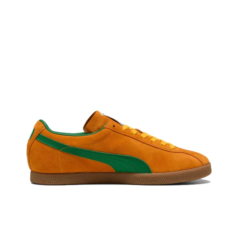 PUMA Brasil Anti Slip Wear Resistant Low Top Skateboard Shoes Unisex Brown Green-1