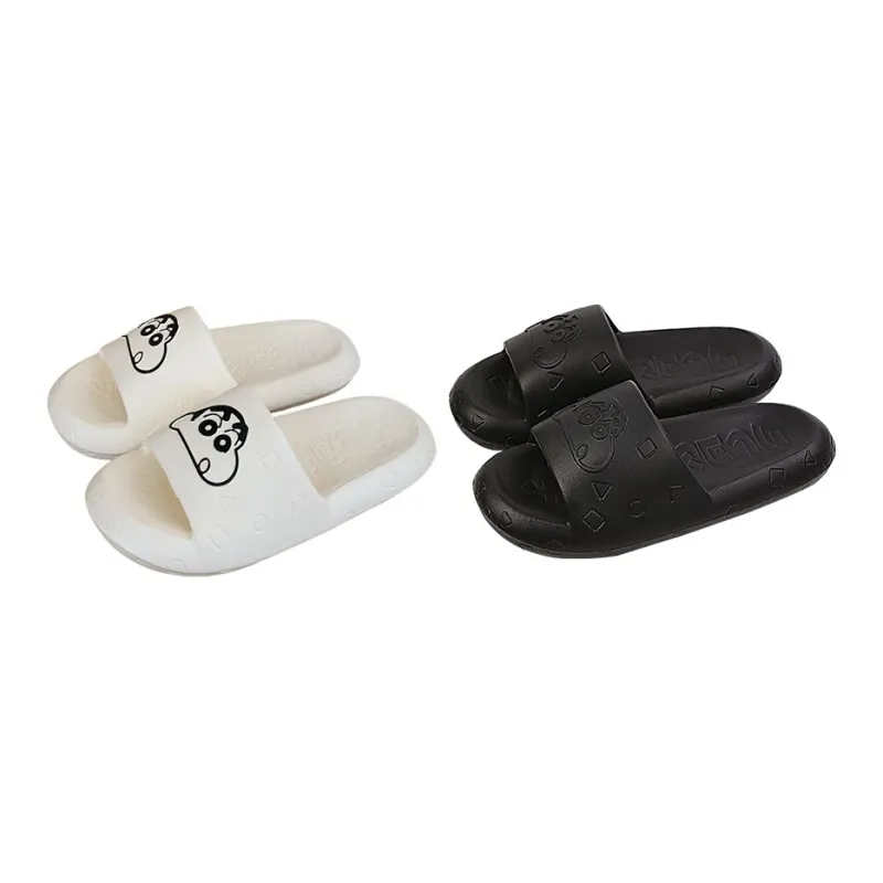 SHIGUDE x Crayon Shinchan Sandal Slippers Unisex, Milk White-4