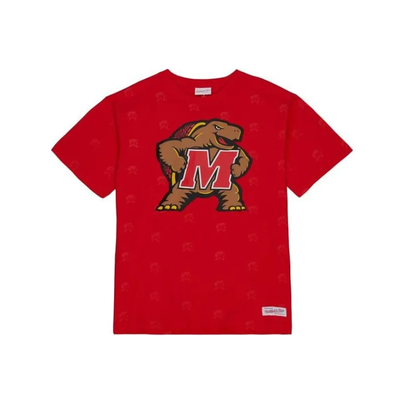 Mitchell Ness T Shirts Men Red-0