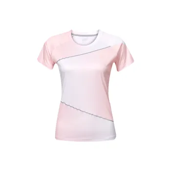 Kawasaki Breathable Quick Dry Short Sleeved Women's Milk Tea Pink