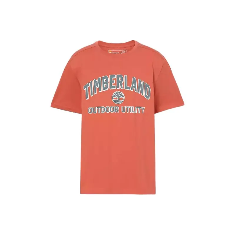 Timberland Outdoor Utility Short Sleeve Graphic T-Shirt T-Shirt Men's Orange-0