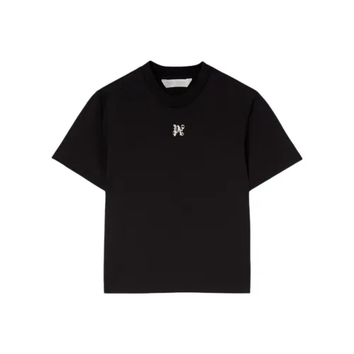 PALM ANGELS Pa Monogram Embroidered Crewneck T Shirt