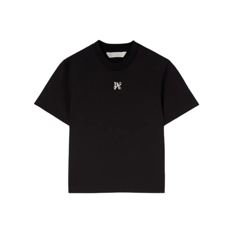 PALM ANGELS Pa Monogram Cotton T shirt-0