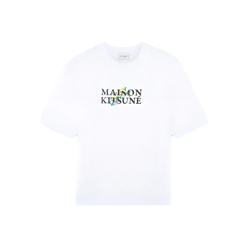 Maison Kitsuné Logo print Cotton T shirt-0