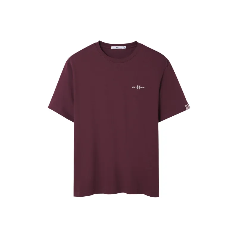 HLA T Shirts Men Dark Red BP-0