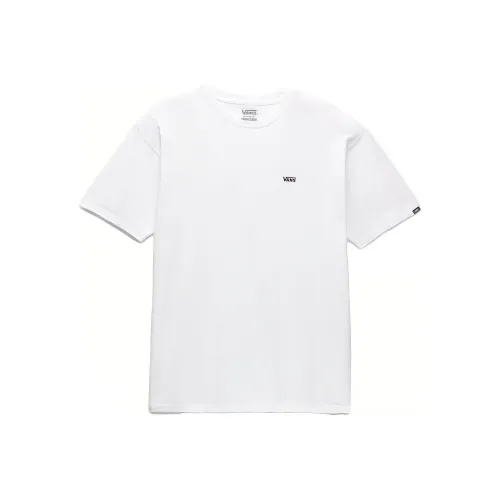 Vans Left Chest Logo T Shirts Unisex White