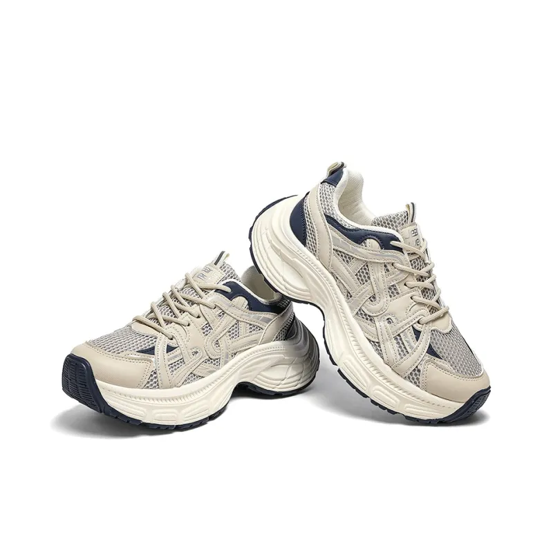 JEANSWEST Cushioning Height Increasing Lightweight Breathable Slip Resistant Low Top Chunky Sneakers Women's-11