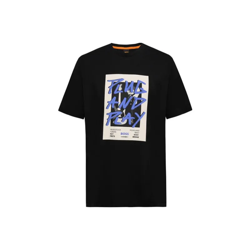 HUGO BOSS SS24 T Shirt Men's Black-0