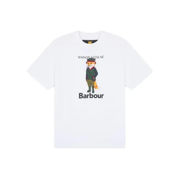 Maison Kitsune Barbour X Mk Beaufort Fox Tee