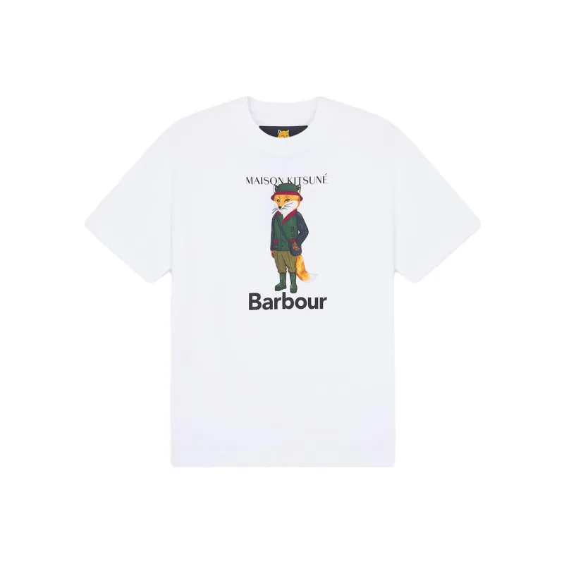 Maison Kitsune Barbour X Mk Beaufort Fox Tee-0