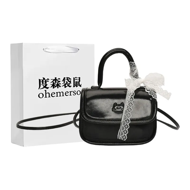 Dusen Kangaroo PU Crossbody Bag Regular Women's White/Silver/Black/Blue/Pink-5