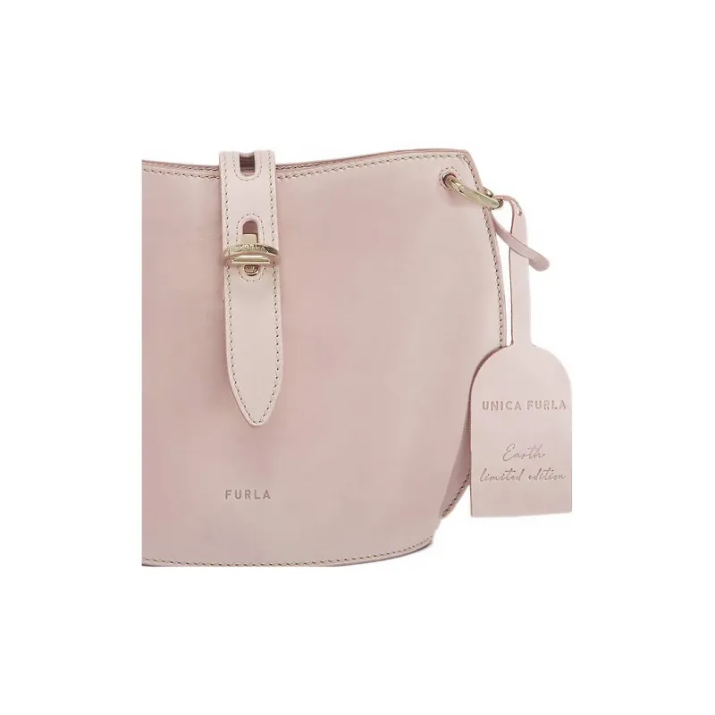 Furla Net Collection Calfskin Bucket Bags Shoulder Bag Crossbody Bag Mini Women's Pink-4