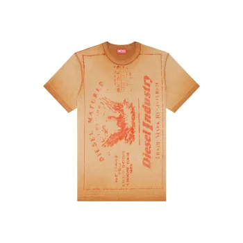 DIESEL T Shirts Men Light Brown