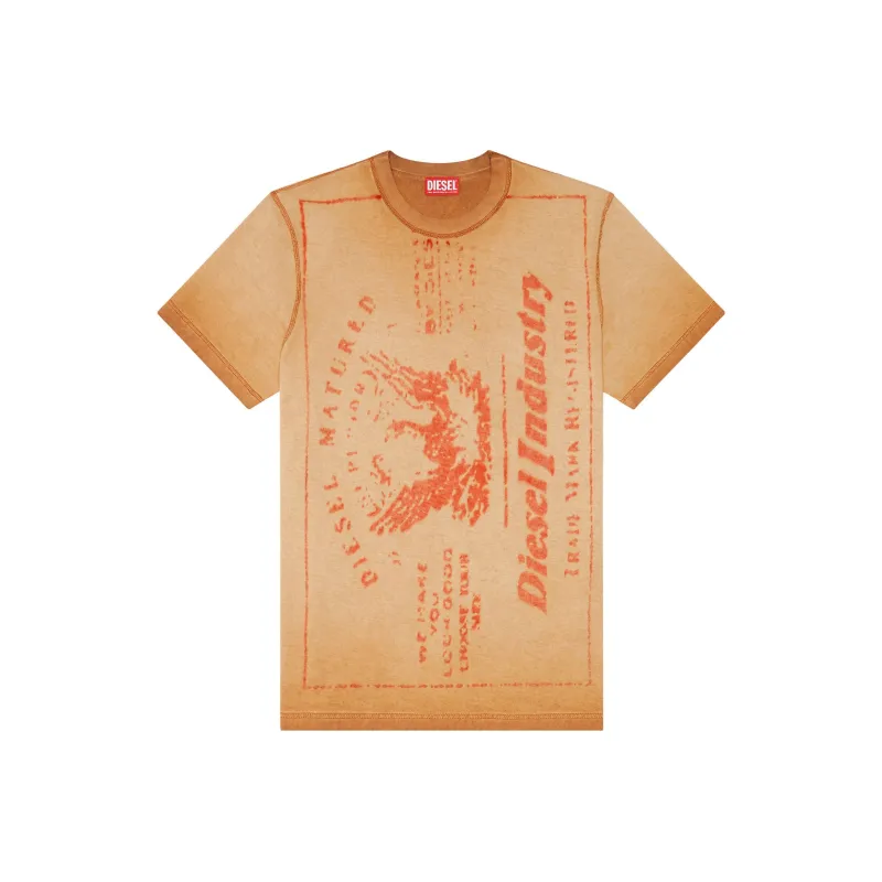 DIESEL T Shirts Men Light Brown-0