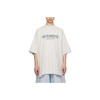 Vetements T-Shirts Men Gray