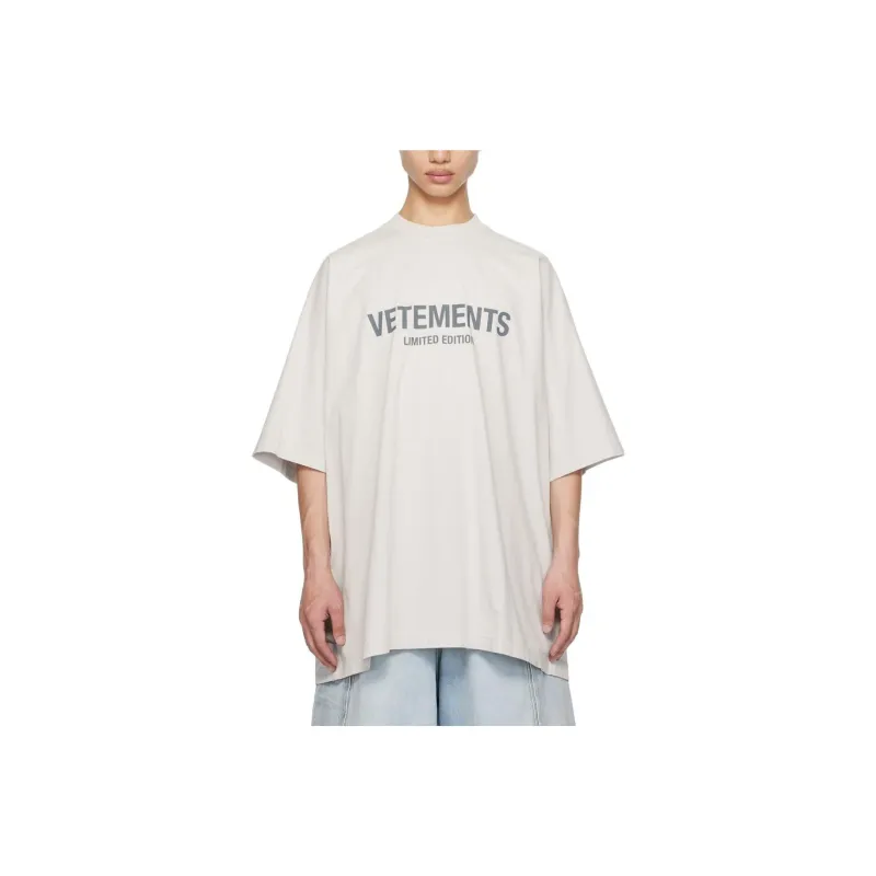 Vetements T-Shirts Men Gray-0