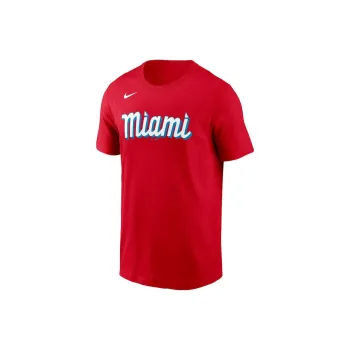 Nike Miami Marlins T-Shirts Men Red