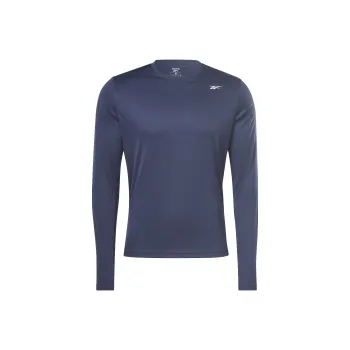Reebok Training Long Sleeve Tech T-Shirt Men's Marine Blue