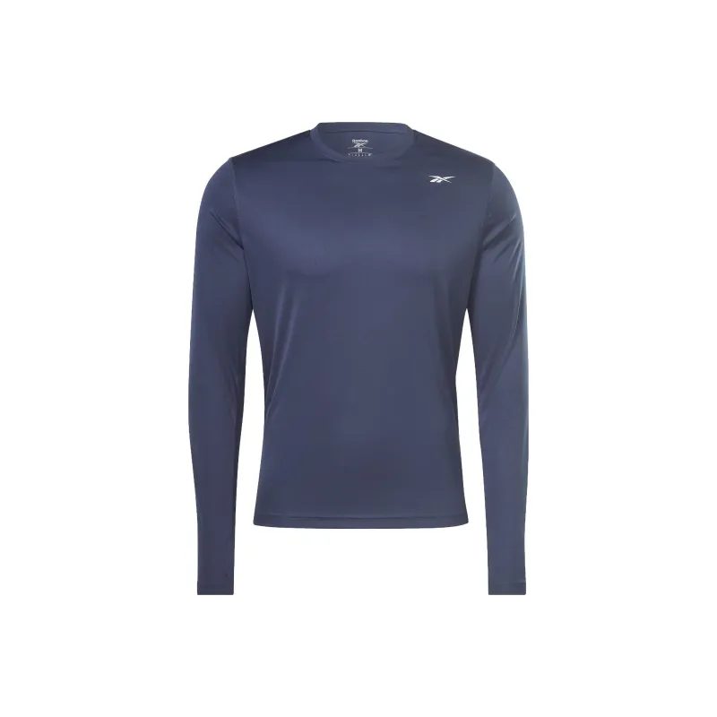 Reebok Training Long Sleeve Tech T-Shirt Men's Marine Blue-0