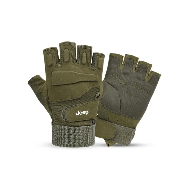Jeep Half Finger Sports Gloves Men's-0