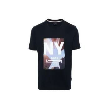 HUGO BOSS Mixed Media Artwork T Shirt