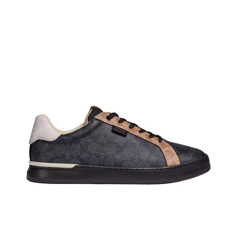 COACH Lowline Low Top Skateboard Shoes Men's Black-1