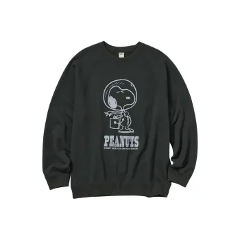 Peanuts X UNIQLO X PEANUTS Co branded Series T Shirts Unisex Black