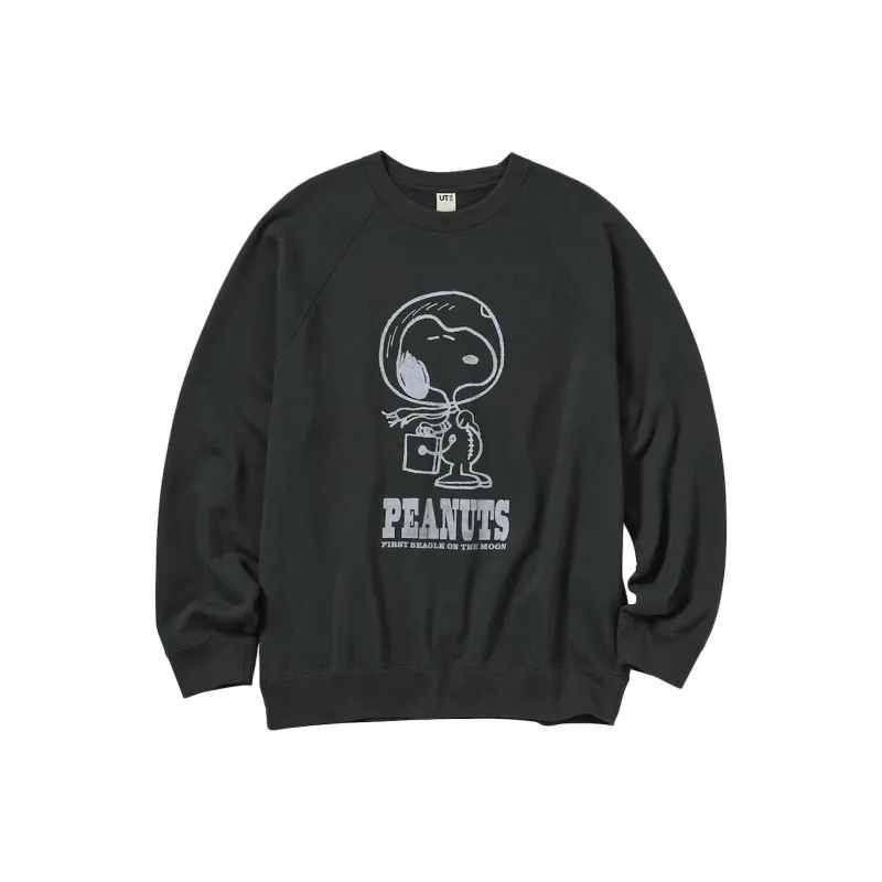 Peanuts X UNIQLO X PEANUTS Co branded Series T Shirts Unisex Black-0